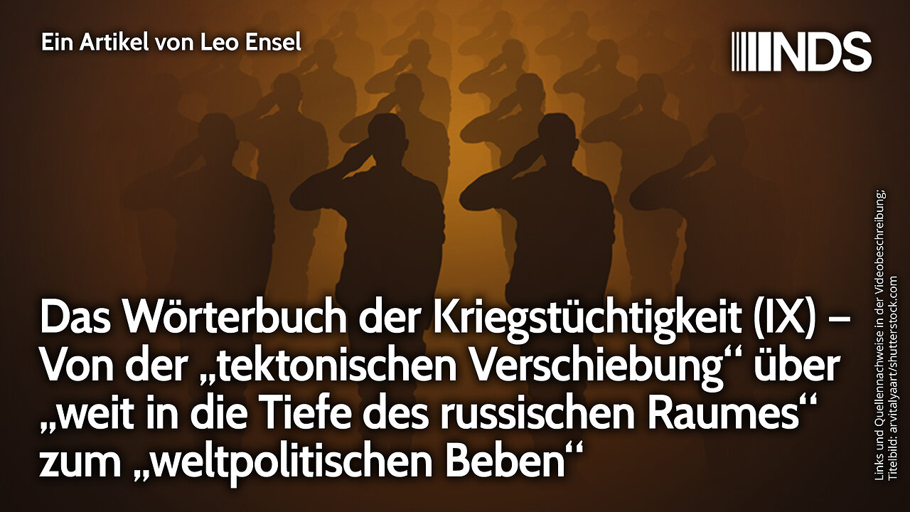 Wörterbuch der Kriegstüchtigkeit (IX) Von „tektonischer Verschiebung“ zum „weltpolitischen Beben“