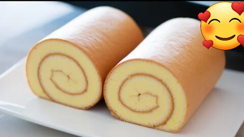 How to make Swiss roll cake/ basic roll cake recipe/ easy roll cake 🎂 💕💞❤️🥰❤️❤️!