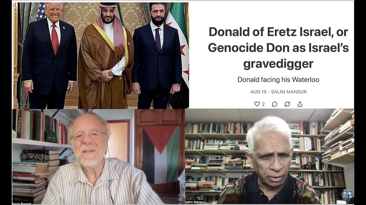 Prof. Salim Mansur on "Donald of Eretz Israel, or Genocide Don as Israel’s Gravedigger"