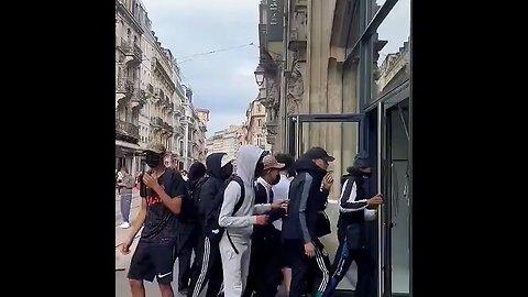 This video was shot a outside of Zara store