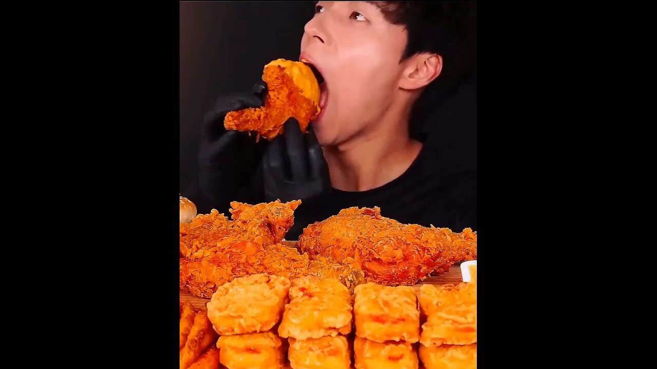 Korean fried chicken, chicken nuggets , burger