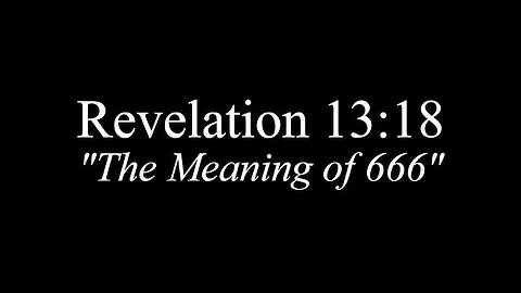 666 An Exegetical Approach