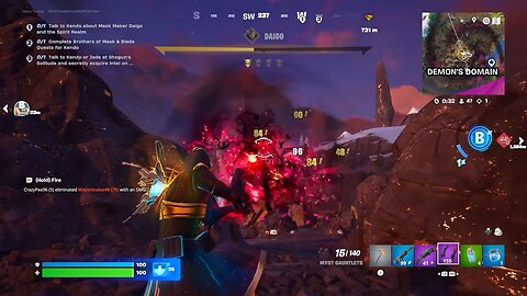 Fortnite boss battle