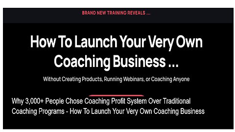 Why 3,000+ Turned To Coaching Profit System Instead Of Expensive Programs – Start Coaching Today