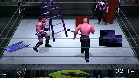 Rob Van dam vs Scott Steiner| TLC |π🪜🪑 SmackDown Here Comes the Pain |#💪 Rvd👎 # Frog Splash#