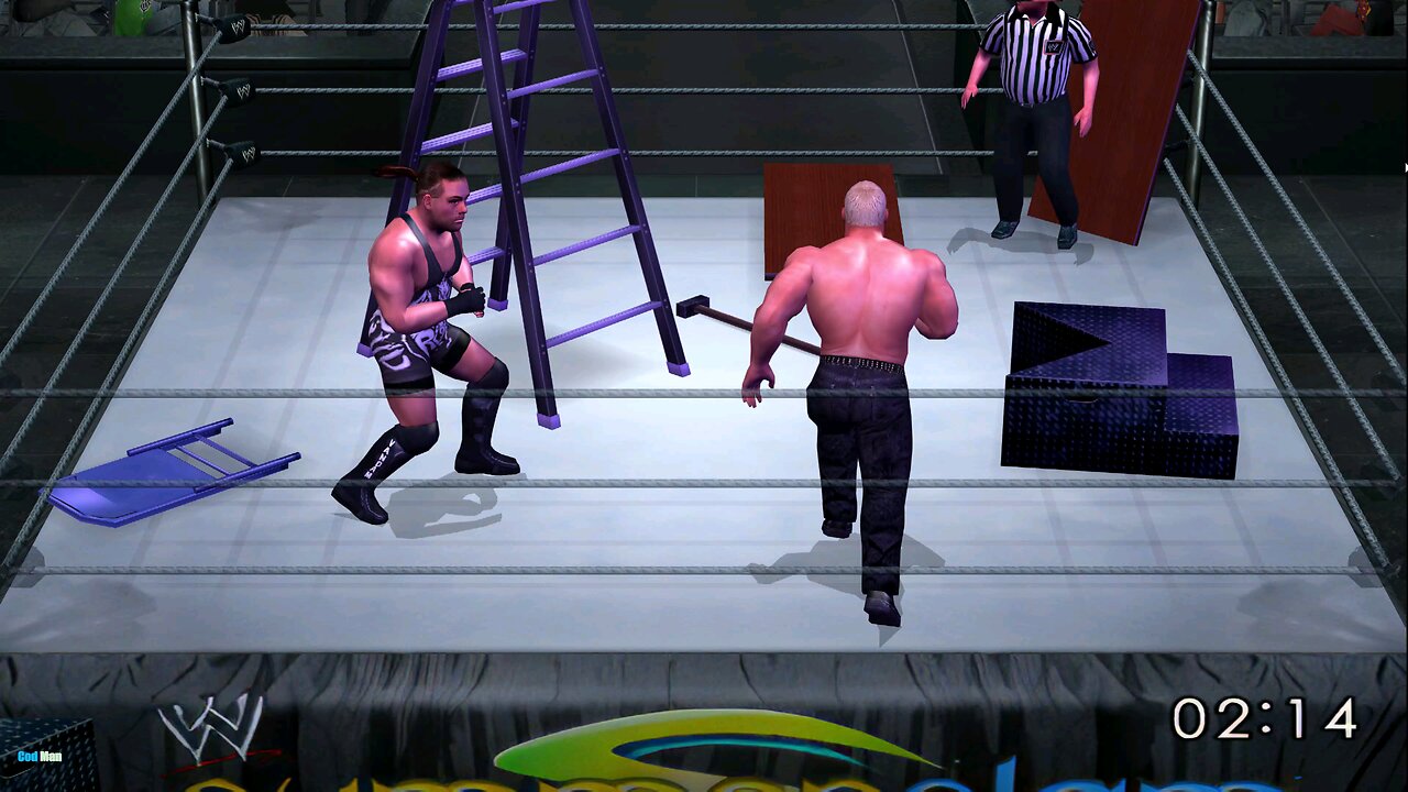 Rob Van dam vs Scott Steiner| TLC |π🪜🪑 SmackDown Here Comes the Pain |#💪 Rvd👎 # Frog Splash#