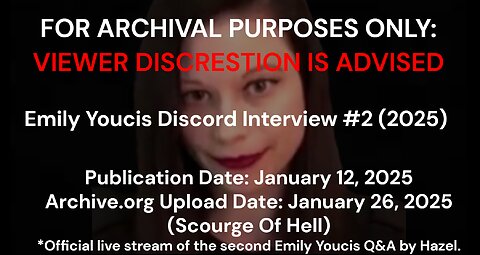 ARCHIVE COPY: Emily Youcis Discord Interview #2 (2025)