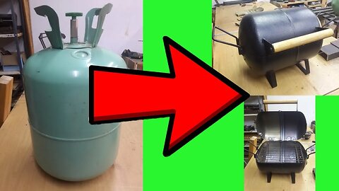 From gas canister to DIY BBQ grill!
