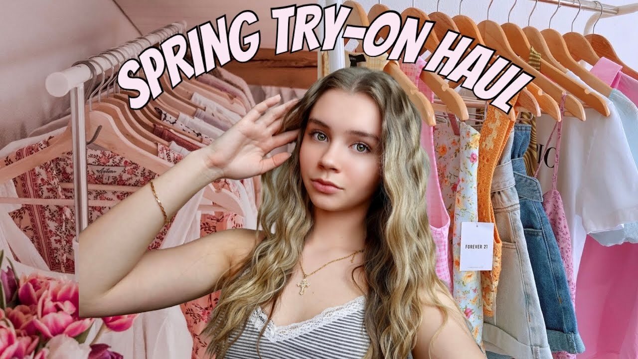 Apartment Girl Teens | Angel's Spring Amazon Try On Haul | Tops Shorts PJS 4K HD