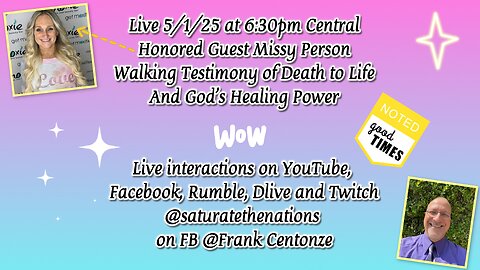 Time With Friends: Honored Guest Missy Person