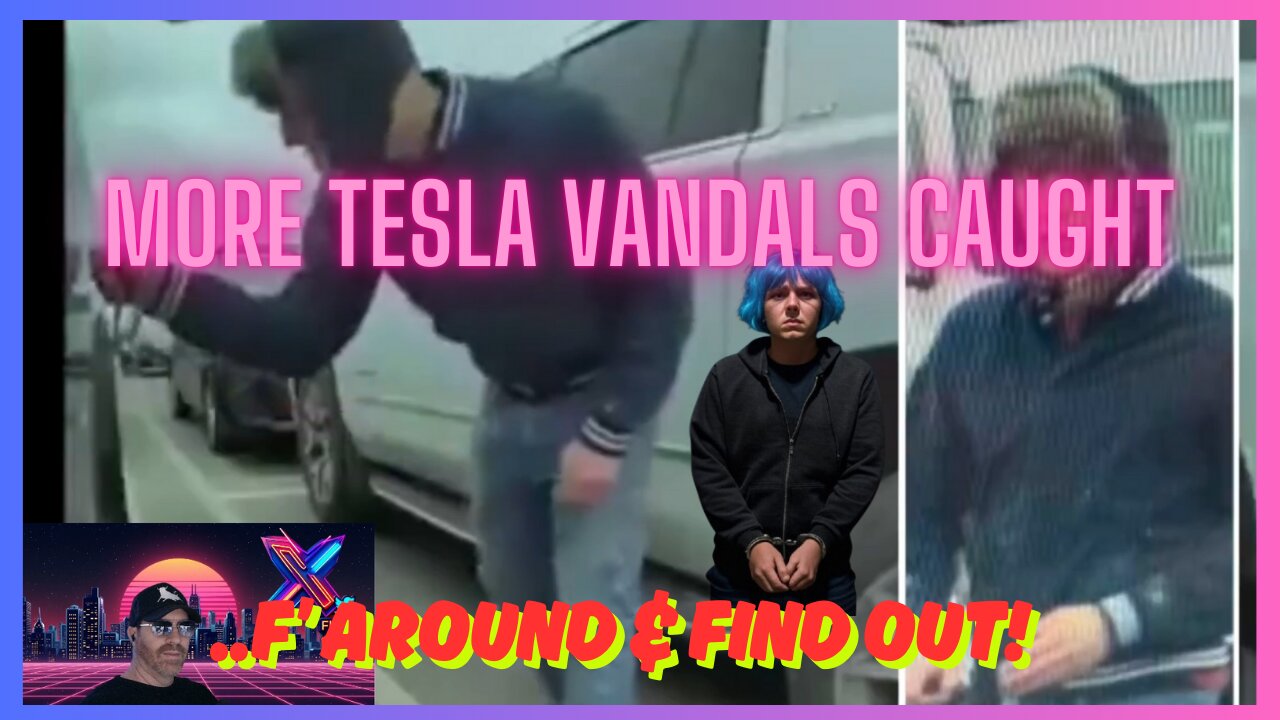 🚨 Tesla Vandalism Spree Caught on Camera – SHOCKING Footage!