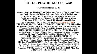 THE GOSPEL (THE GOOD NEWS)!