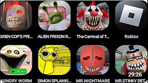 SIREN COP'S PRISON,ALIEN PRISON RUN,The Carnival of Terror Part 1