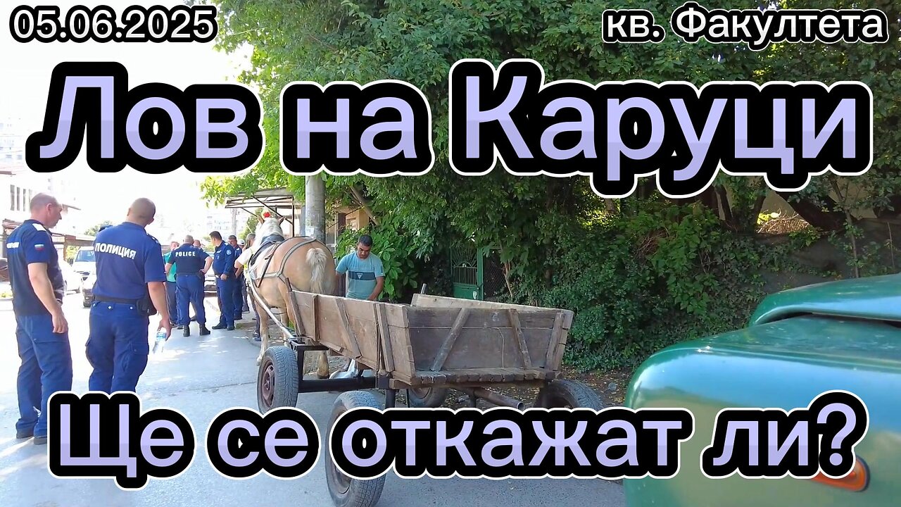 Лов на Каруци в кв. "Факултета" район "Красна поляна"! Ще се откажат ли? Кой да се откаже?