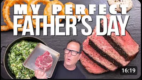 👨‍🍳🍽️ My PERFECT Father's Day Meal | Sam the Chef's Special Recipe! 🎉🍖