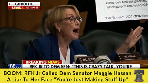 BOOM: RFK Jr Called Dem Senator Maggie Hassan A Liar To Her Face "You're Just Making Stuff Up"