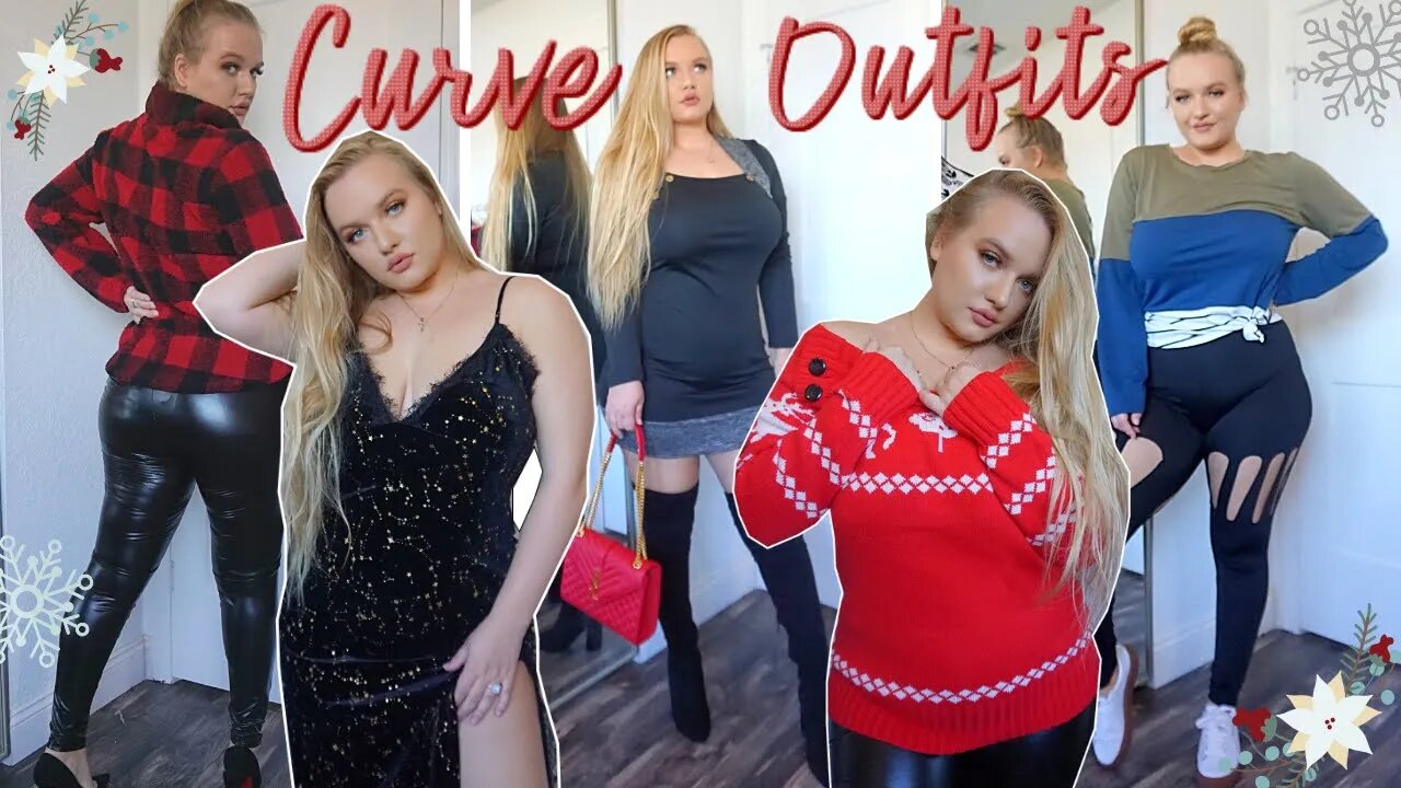 Winter Plus Size Curve Outfits || From DRESSLILY