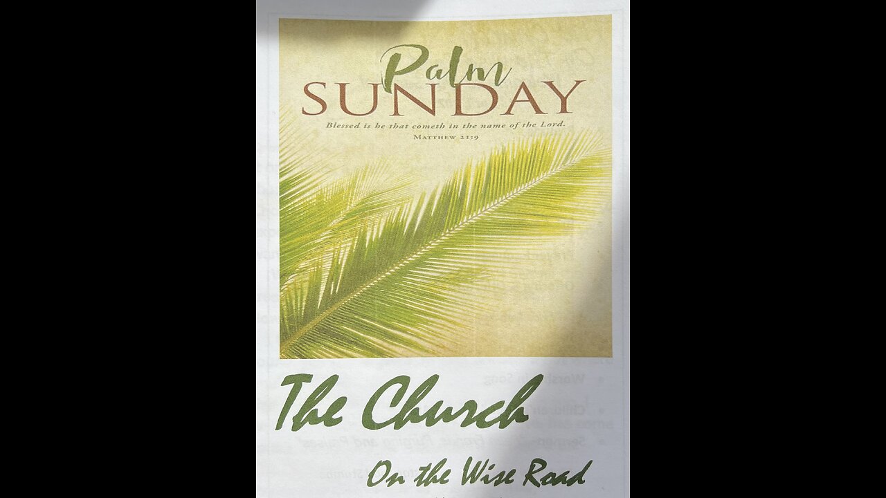 Palm Fronds, Purging and Praises