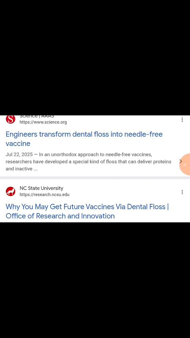 DENTAL FLOSS VACCINES ARE IN THE FOOD, WATER, AIR,...