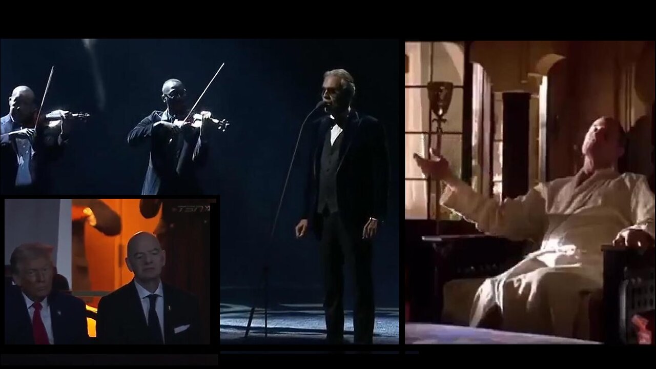 Trump has Cabinet, Congress watch ANDREA BOCELLI do Nessun Dorma, Song sang in SUM of all Fears Movie [No Coincidence] 12/05/25