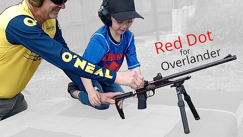 Red Dot for Keystone Overlander backpack rifle and Crickett Chipmunk Youth Carbines using Rucker Mnt