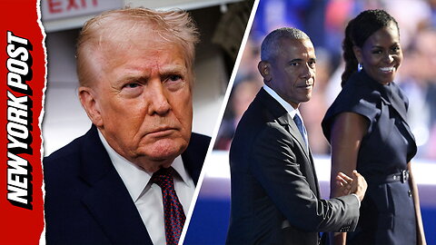 Trump posts shocking AI video showing the Obamas as apes on Truth Social