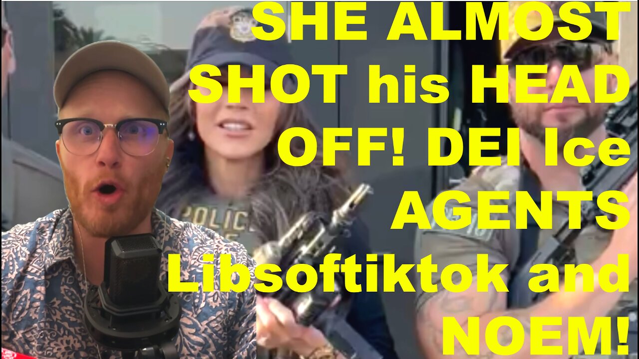 Kristi Noem and LibsofTiktok GET DEI BADGES to HUNT ILLEGALS with VIRAL VIDEO of HER ALMOST ENDING!