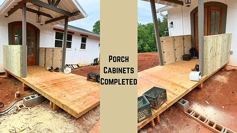 Porch Cabinets Completed