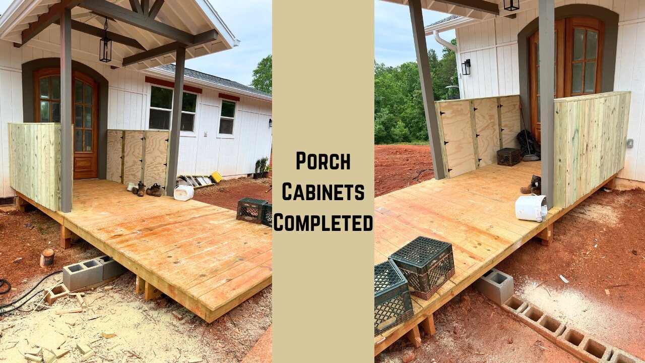 Porch Cabinets Completed