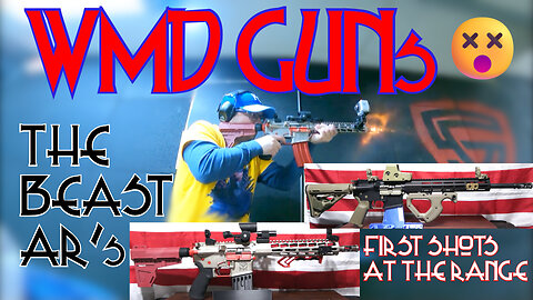 WMD GUNS : TALE OF TWO BEASTs | GUN RANGE DAY FUN & 1ST SHOTS WITH COOL AR PISTOL + AR RIFLE