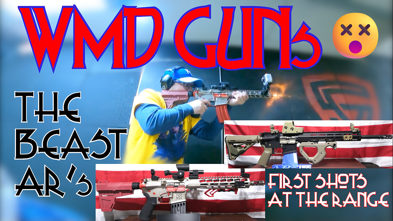 WMD GUNS : TALE OF TWO BEASTs | GUN RANGE DAY FUN & 1ST SHOTS WITH COOL AR PISTOL + AR RIFLE