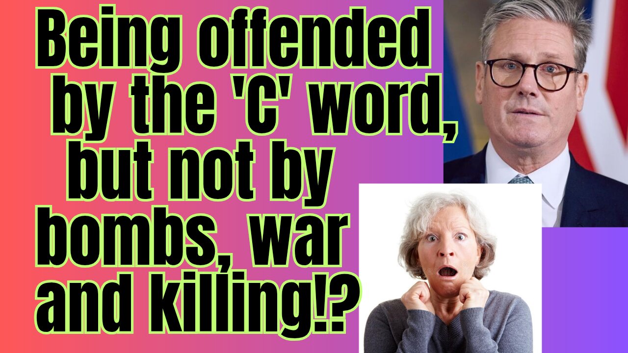 Should we be more offended by war and killing seen on the news?