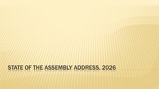 State Of The Assembly Address 2026