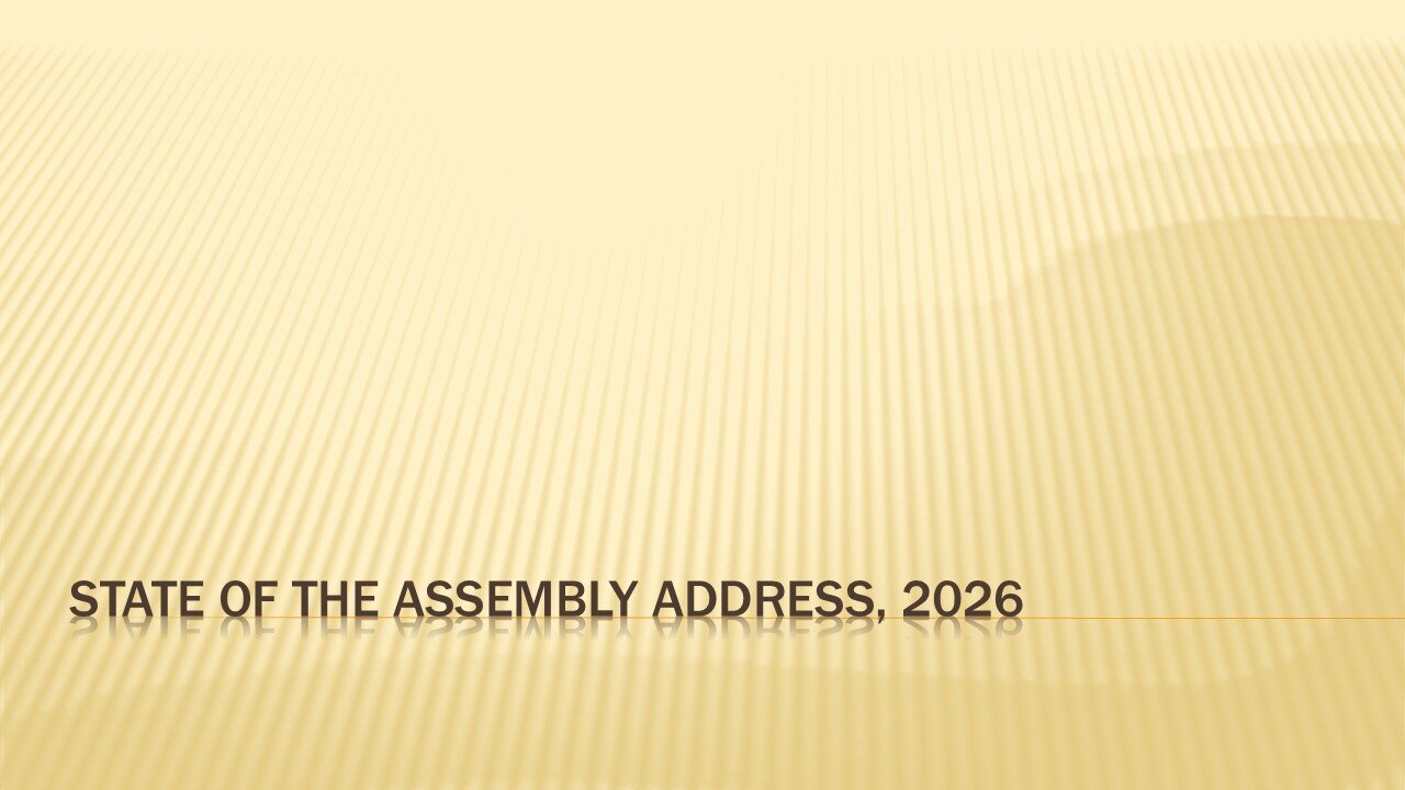 State Of The Assembly Address 2026