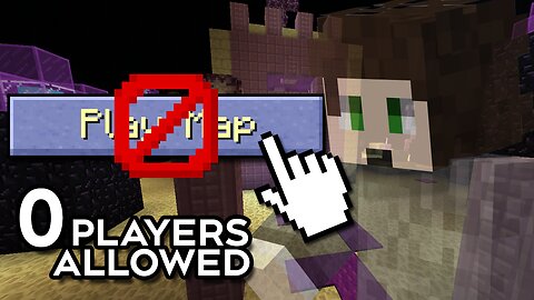 This Minecraft Map is for 0 PLAYERS ONLY! [Custom Map]
