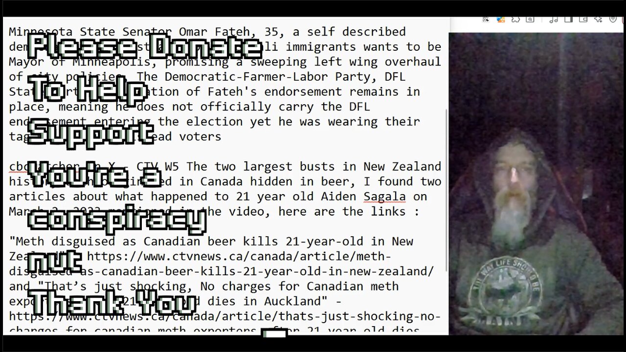 Omar Fateh-Mayor of Minneapolis, Drugs shipped from Canada to New Zealand, Antartica energy waves