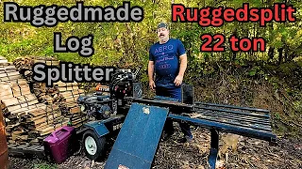 Ruggedmade Log Splitter - RuggedSplit 100 cord review