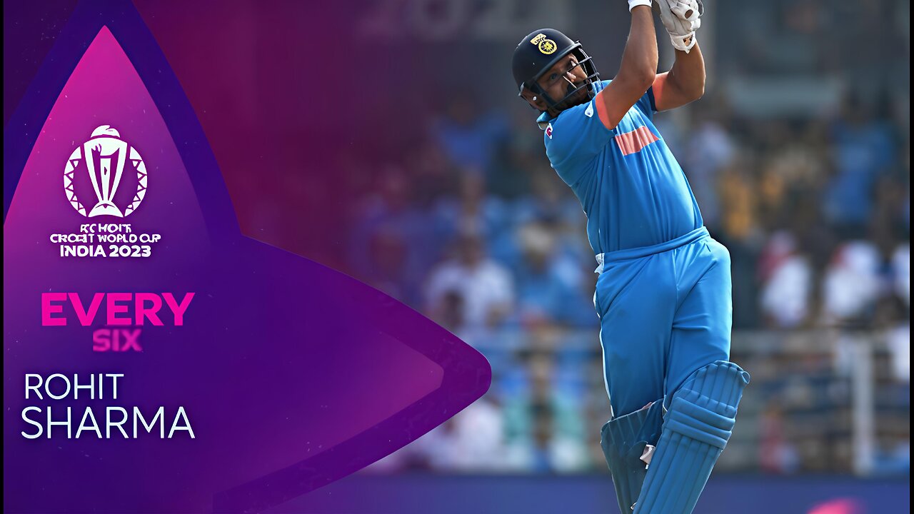 Rohit Sharma's All Sixes from the 2023 World Cup!