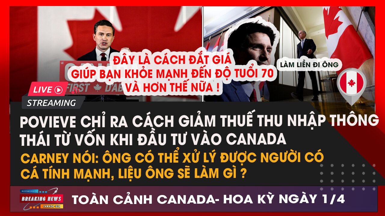 🔴#markcarney nói sẽ XỬ LÝ được người có CÁ TÍNH MẠNH; #canada vẫn kiên cường |VietCan Digital 1/4
