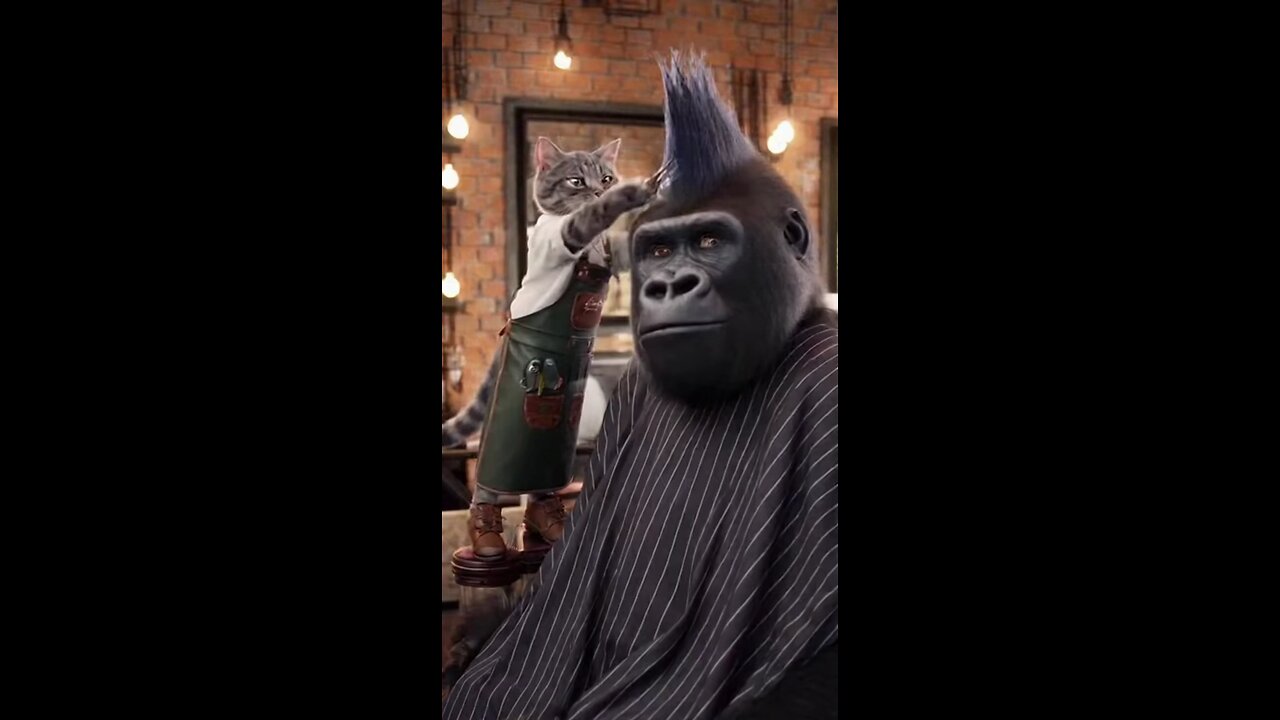 кот парикмахер