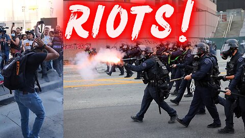 LIVE CHAOS: Riot Police Clash with Anti-ICE Protesters After L.A. Immigration Raids