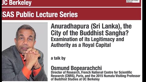 Anuradhapura, the City of the Buddhist Sangha?