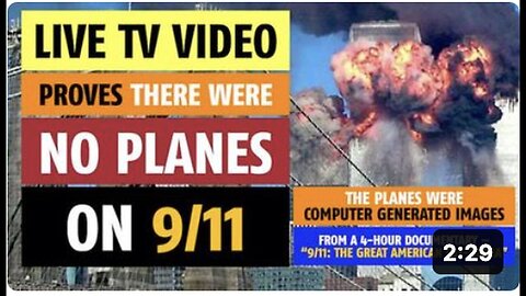"No Planes Hit World Trade Center on 9/11, Live TV Video Proves"