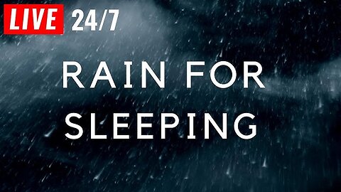 Powerful night thunderstorm - Heavy Rain and Thunder - Rain Sounds for sleep