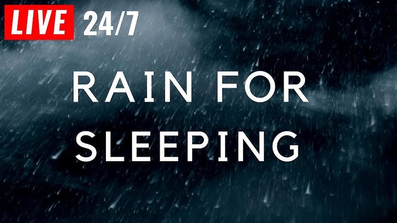 Powerful night thunderstorm - Heavy Rain and Thunder - Rain Sounds for sleep