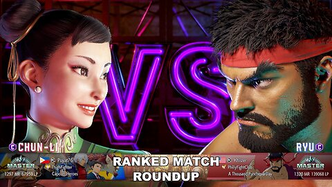 Kuya Kalbo SF6 Ranked Match Roundup. Chun Li Master Rank [Hori Fight Stick]
