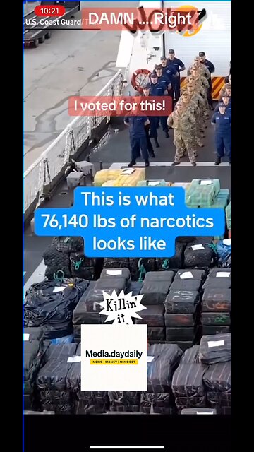 🌹Did you vote for this? 🌹This is exactly what I voted for. 🌹The Coast Guard seized over 76140