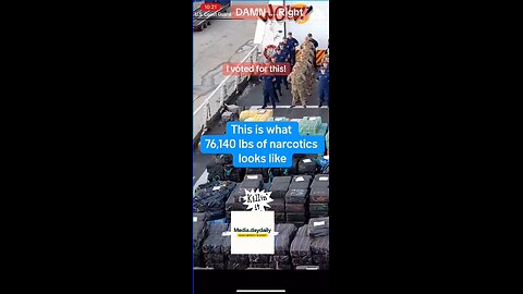 🌹Did you vote for this? 🌹This is exactly what I voted for. 🌹The Coast Guard seized over 76140