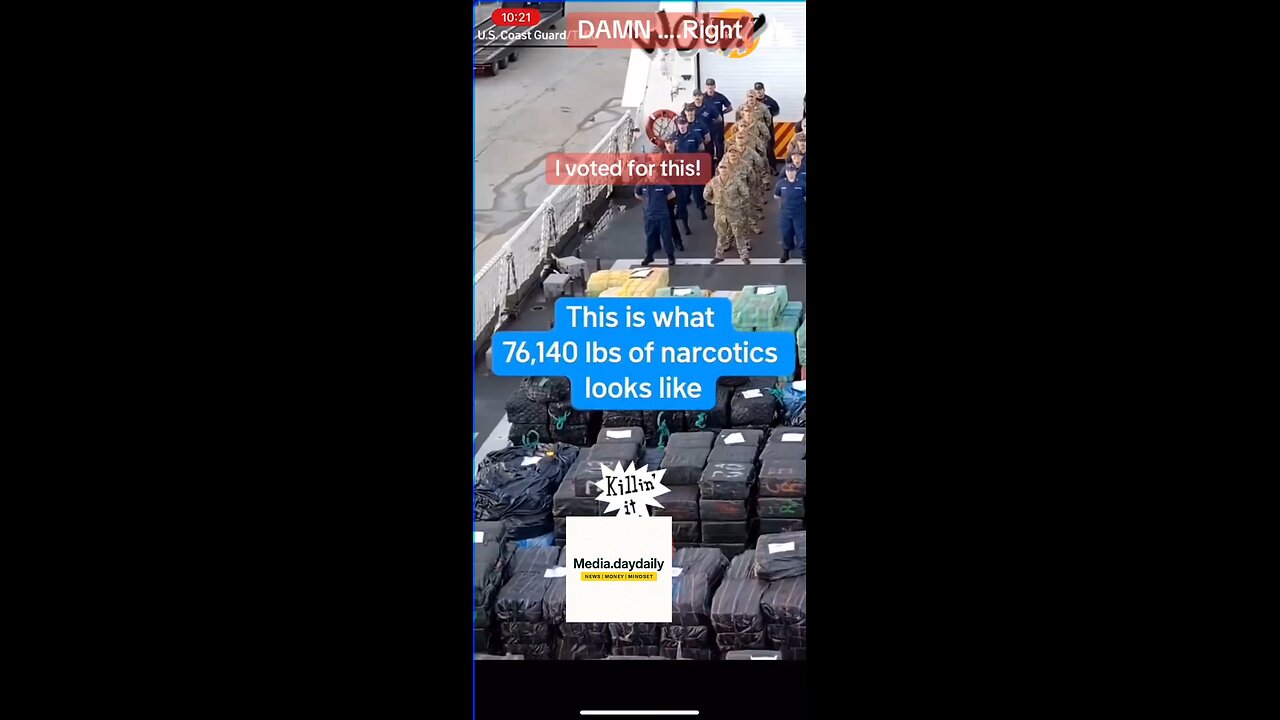 🌹Did you vote for this? 🌹This is exactly what I voted for. 🌹The Coast Guard seized over 76140