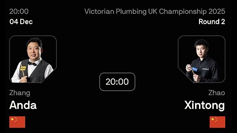 🔴 ถ่ายทอดสดสนุกเกอร์ 🇨🇳 จาง อันต๊ะ VS จ้าว ซินถง 🇨🇳 ศึก ยูเค แชมเปี้ยนชิพ